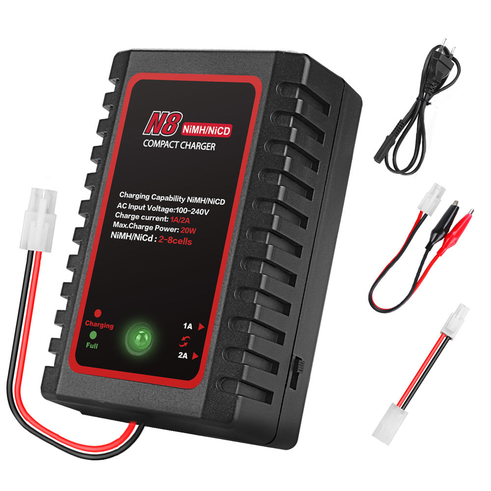 N8 NiMH NiCd Battery Charger RC Battery Charger Model Aircraft Charger with Mini Tamiya Connector for RC Hobbies Charging N8 NiMH NiCd Battery Charger RC Battery Charger Model Aircraft Charger with Mini Tamiya Connector for RC Hobbies Charging